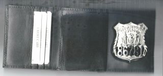 Ny/nj Police Style - Officer Wallet Holds Badge/money/credit Cards With A Gift Box