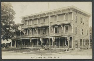 Franklin Delaware Co.  Ny: C.  1910s Rppc Real Photo Postcard Franklin Inn