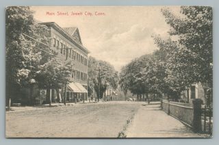 Main Street Jewett City Connecticut—new London County Ct Antique 1910s