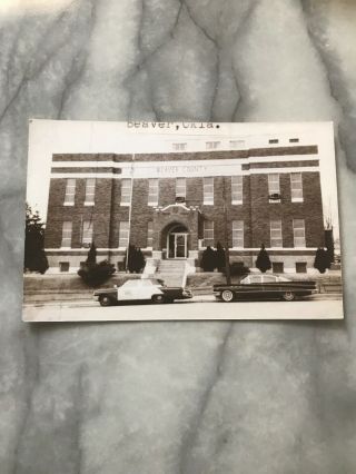 Vintage Photo Postcard Beaver County Court House Oklahoma