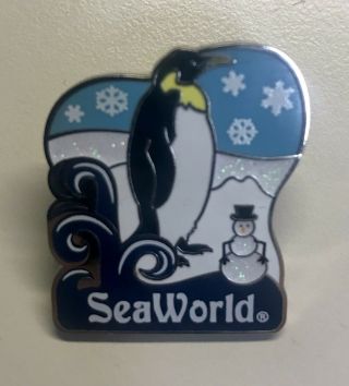 Seaworld Pin — “seasons Of Seaworld” Pin December,  Snow - Limited Ed.