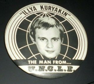 Vintage Illya Kuryakin The Man From Uncle U.  N.  C.  L.  E.  1965 Pin 3 1/2 In