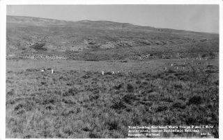 C1950 Custer Battlefield National Monument,  Montana Real Photo Postcard/rppc (a)
