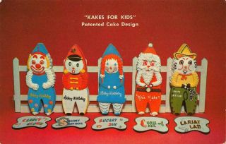 1953 Oakland Advertising Postcard Kakes For Kids Cake Shop Alameda Co California