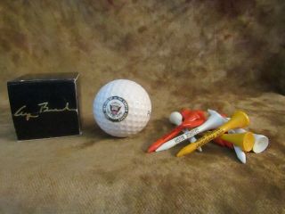 Vice President George Bush White House Issue Golf Ball/vice Presidential Seal,