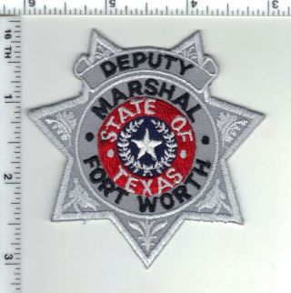 Fort Worth Deputy Marshal (texas) Shirt/jacket Patch From The 1980 