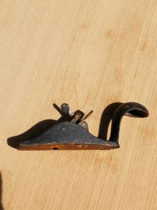 Vintage Small Cast Iron Squirrel Tail Block Plane