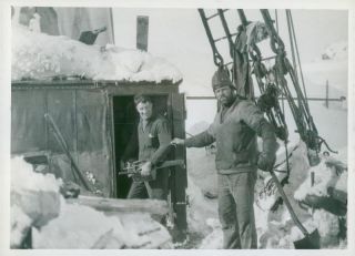 British Graham Land Expedition.  On Board Penola During The Winter - Vintage Phot