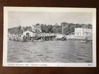 1944 Cliff Island,  Maine Steamer Landing Post Card D15