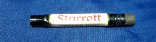 Vintage Starrett Co.  Advertising Pencil Holder,  V Good,  Functional,  Usa