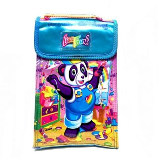 Rare Vintage Lisa Frank Insulated Lunch Bag Tote Panda Painter