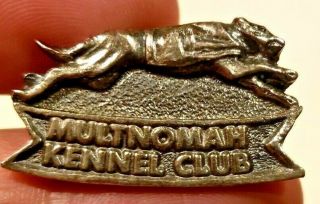 Greyhound Lapel Pin Sighthound Multnomah Kennel Club Dog Racing 1930/40 
