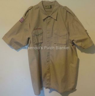 Boy Scout Now Scouts Bsa Uniform Shirt Size Adult 3x - Large Ss 097