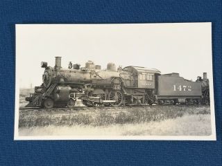 Rppc Photo Postcard Atchison Topeka & Santa Fe Railway Locomotive No.  1472