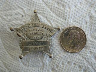 Obsolete Deputy Sheriff League Badge Medina County Ohio
