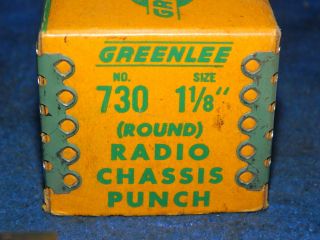 Vintage Greenlee No.  730 Radio Chassis Punch 1 1/8 