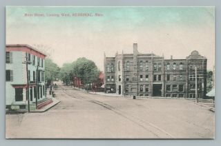 Main Street Merrimac Massachusetts Hand Colored Antique Essex County Ma 1910s