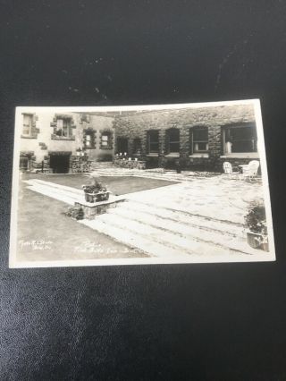 Vintage Photo Postcard Pilot Butte Inn Bend Oregon Rare Rppc