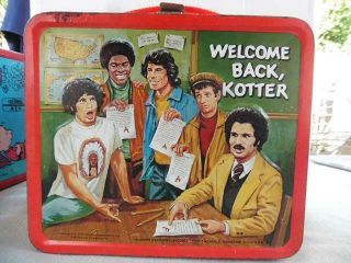 Vintage 1977 Welcome Back,  Kotter Aladdin Metal Lunchbox