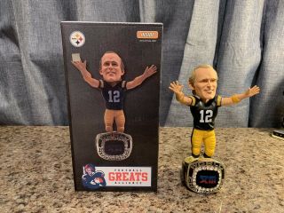 Terry Bradshaw Pittsburgh Steelers Bowl Xiii Champ Ring Nfl Bobblehead Ex
