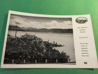 Rppc The Lookout Lakeside Montana Mt Postcard Id 1222