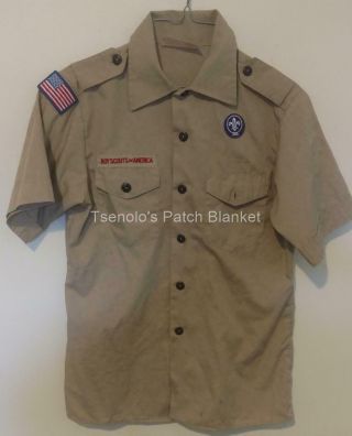 Boy Scout Now Scouts Bsa Uniform Shirt Size Youth Large Ss 055
