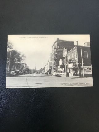 Vintage Photo Postcard 1960 Monroe North Carolina