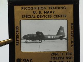 1947 U.  S.  NAVY Recognition Training Neg Slide 296 P2V NEPTUNE USN PATROL 2