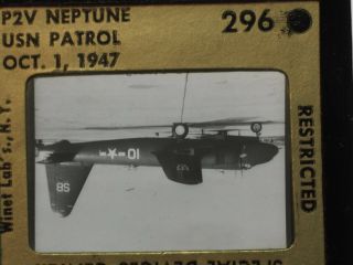 1947 U.  S.  NAVY Recognition Training Neg Slide 296 P2V NEPTUNE USN PATROL 3