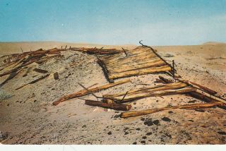 Postcard - " The Old Plank Road ".  (between El Centro & Yuma)