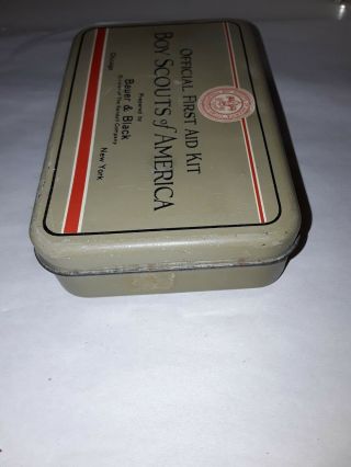 1932 OFFICIAL BOY SCOUTS OF AMERICA FIRST AID KIT TIN, 3