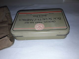 1932 OFFICIAL BOY SCOUTS OF AMERICA FIRST AID KIT TIN, 4