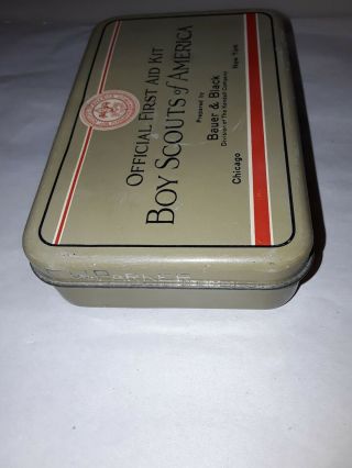 1932 OFFICIAL BOY SCOUTS OF AMERICA FIRST AID KIT TIN, 5