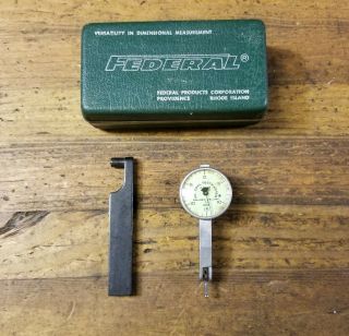 Vintage Dial Indicator • Federal Antique Machinist Precision Measuring Tool ☆usa