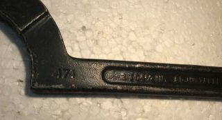 J.  H.  Williams No.  474 Adjustable Hook Spanner Wrench 2 to 4 - 3/4 