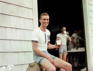 Vintage Photo Franklin D Roosevelt Jr.  1936 - Colorized