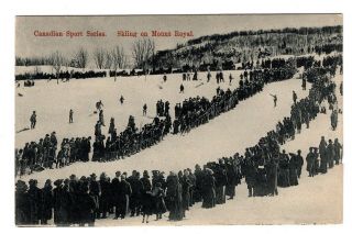 Skiing On Mount Royal Montreal Quebec Canada 1907 - 15 Montreal Import Co.  316