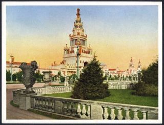 Tower Of Jewels At 1915 San Francisco Ppie Panama - Pacific Expo Lithograph Print