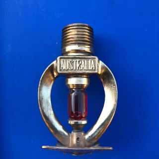 Vintage Australian Fire Sprinkler - Padde 1979 Sidewall Solid Brass - Rare