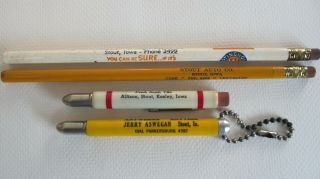 Vintage Bullet And Lead Pencils From Stout,  Iowa