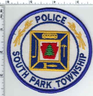 South Park Township Police (pennsylvania) Shoulder Patch From 1991