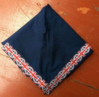 Traded At 2019 World Scout Jamboree United Kingdom Uk Flag Banded Neckerchief