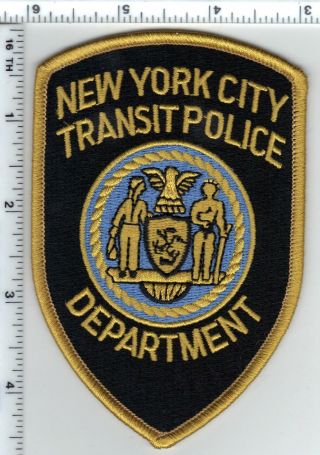 York City Transit Police Narrow Patch From 1980 