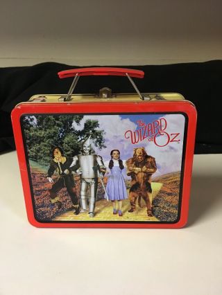 Wizard Of Oz Vintage Collectible Metal Lunch Box Tin 1998 Series 1