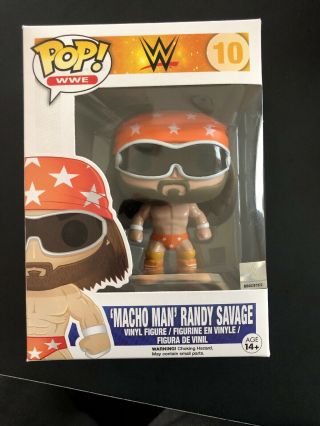 Wwe Wrestling Funko Pop Macho Man Randy Savage Vinyl Figure 10 [orange Trunks]