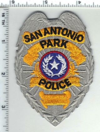 San Antonio Park Police (texas) Shirt/jacket Patch From The 1980 