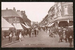 1930 Porthcawl John Street Scene Postcard Bridgend Wales