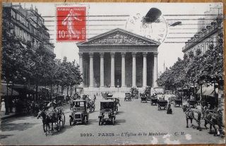 French Aviation 1912 Postcard: Airplane - L 