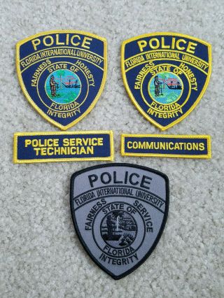 Florida International University Police Patch Set