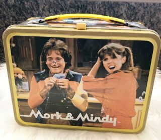 Vintage 1979 Metal Mork & Mindy Lunch Box - No Thermos